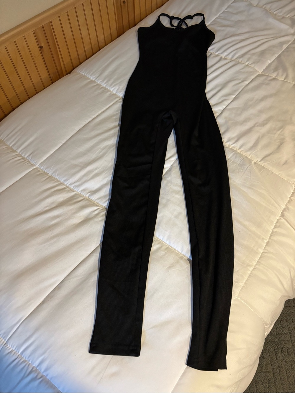 SHEIN Black Strappy Sleeveless Jumpsuit